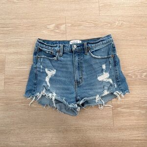 Abercrombie & Fitch High Rise Mom Jean Shorts